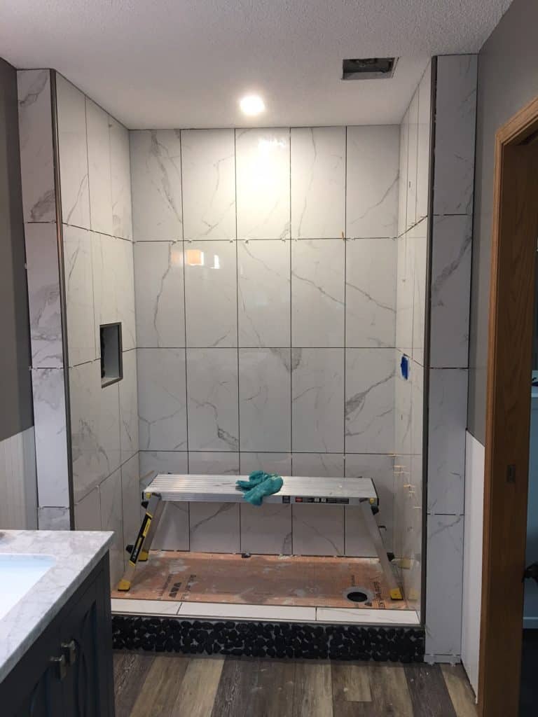 master bathroom progress