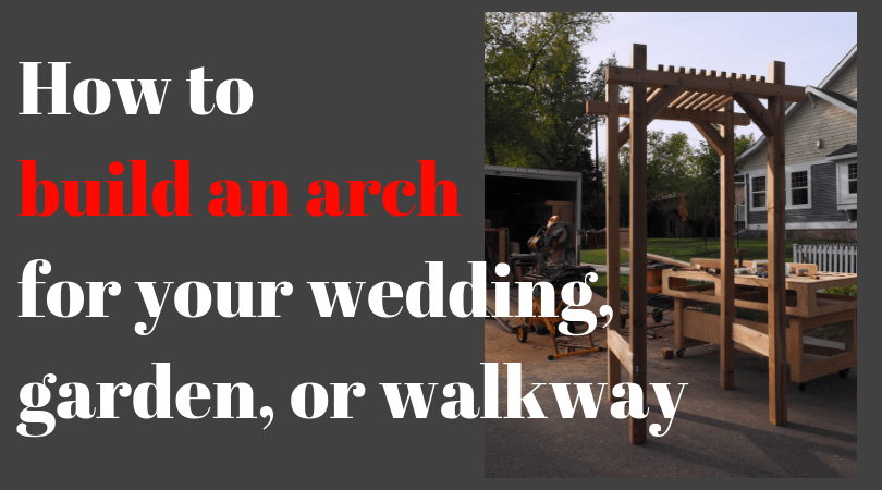 diy wood wedding arch