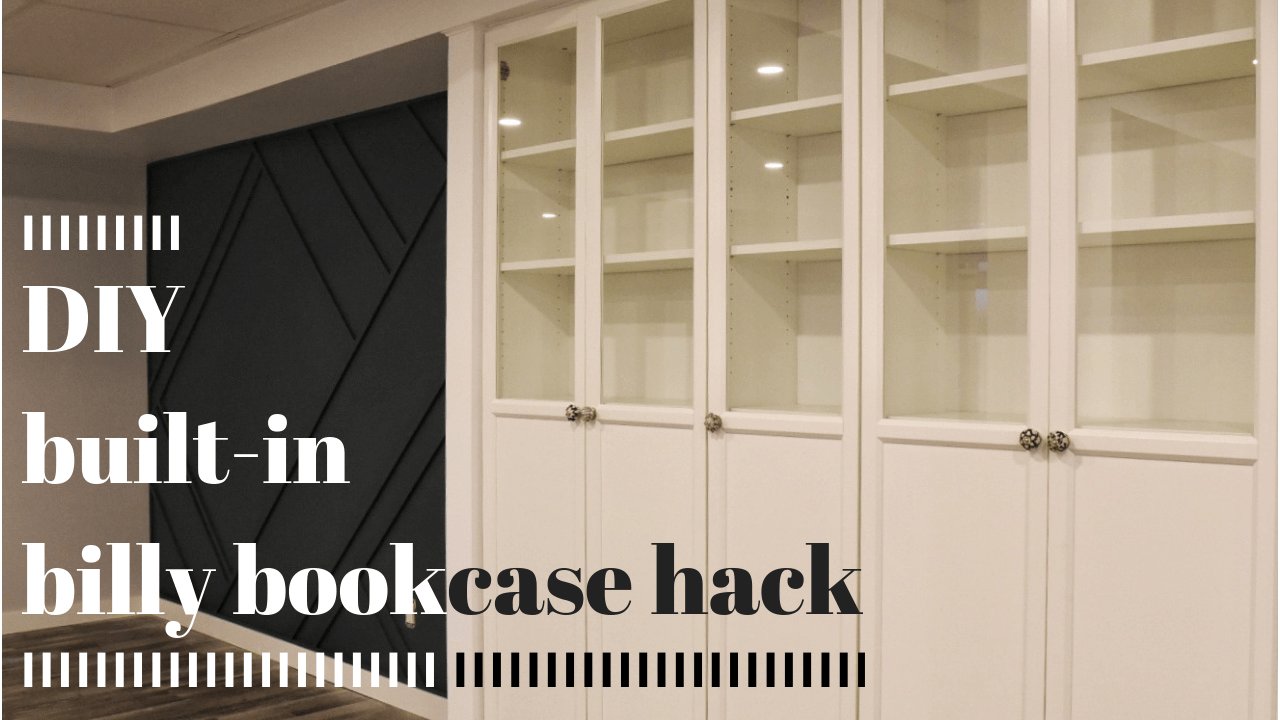 Built-In IKEA Billy Bookcase Hack - A Beautiful Mess