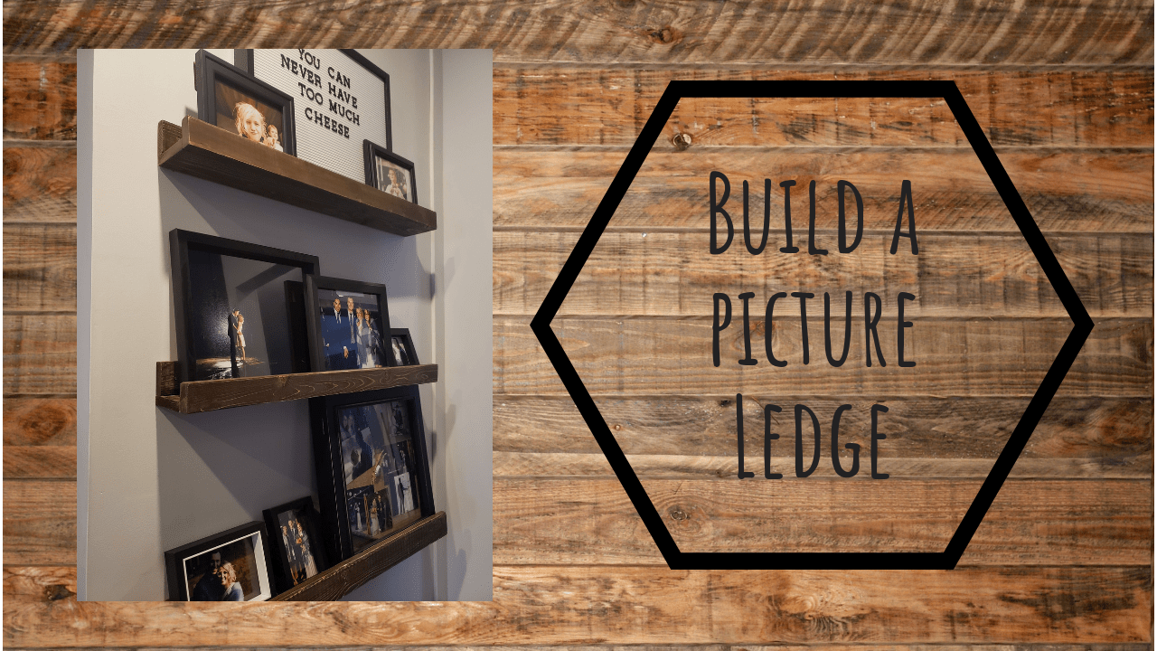 Easy DIY wood picture ledge - THE HOMESTUD