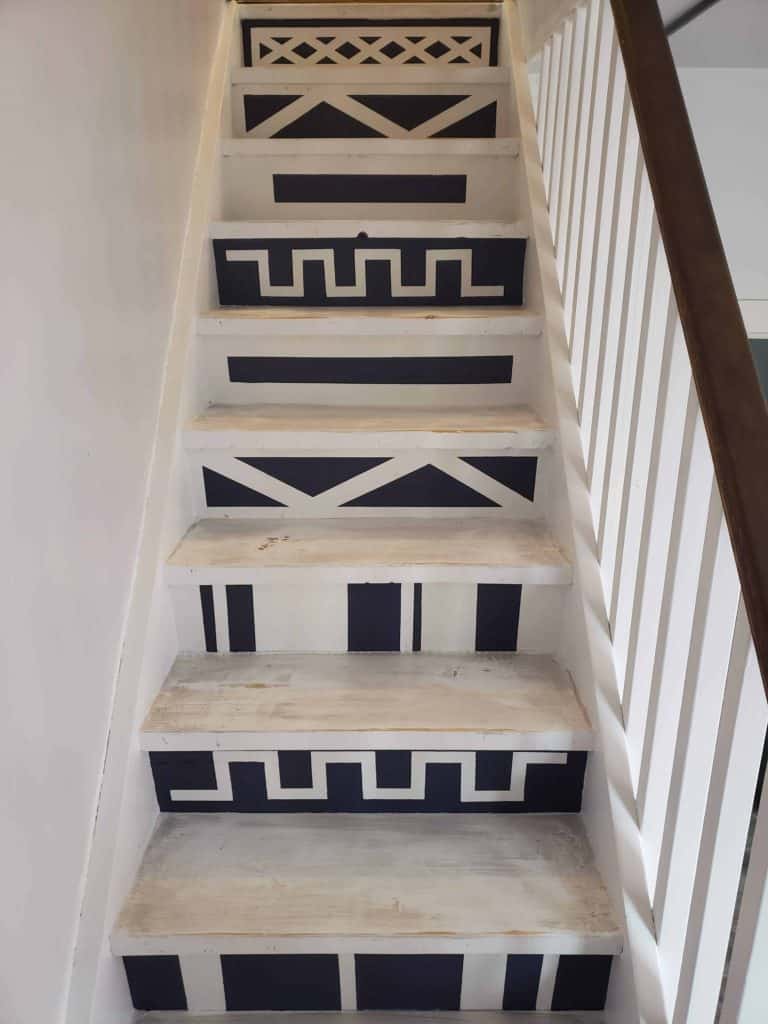 painted stair treads and risers