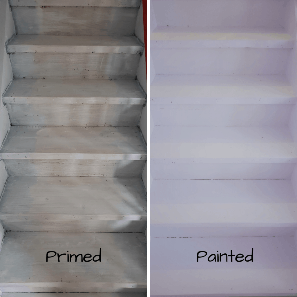 painted stair treads and risers