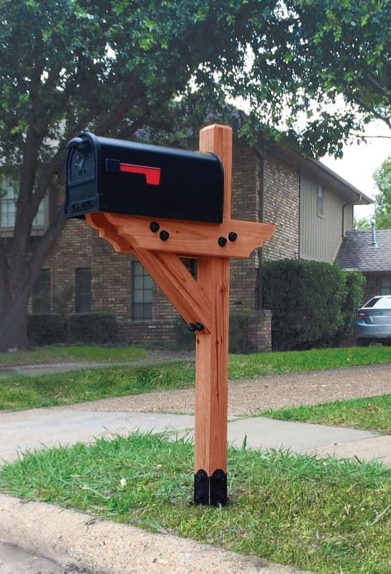 DIY mailbox post designs and ideas - THE HOMESTUD