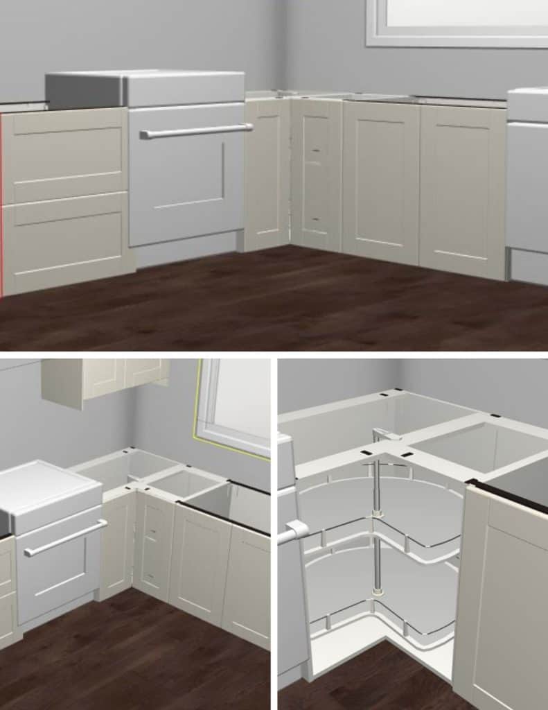 What Is A Blind Corner Cabinet The, Vadania Kitchen Cabinet Blind Corner Pull Out