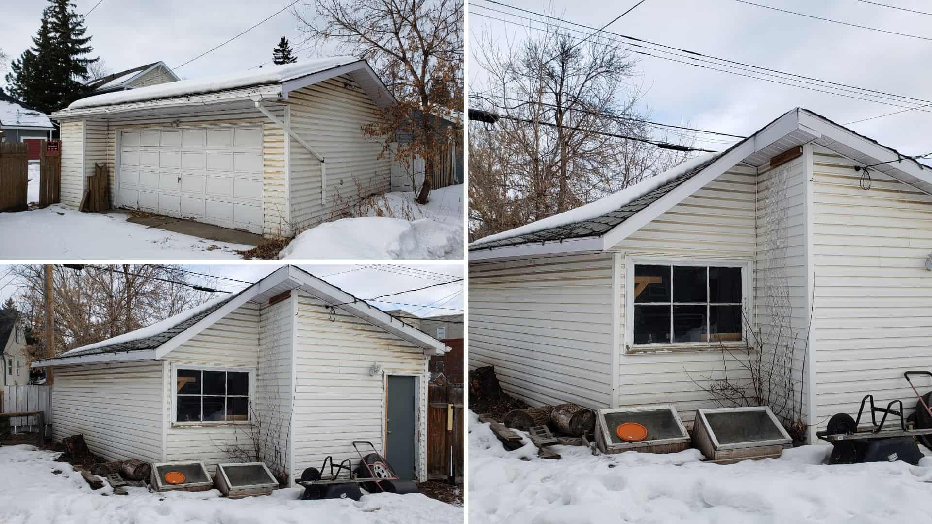 detached garage demo