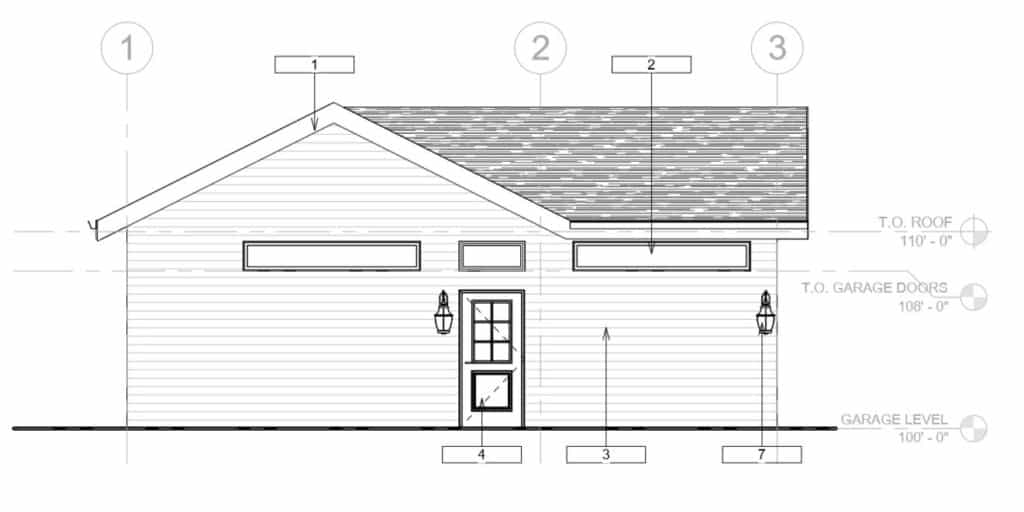 garage elevation rear