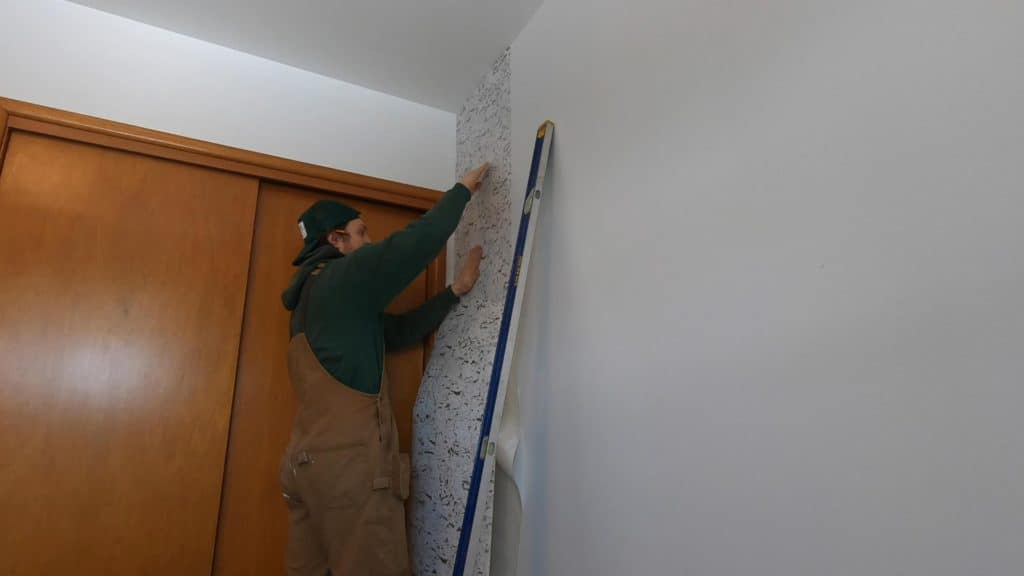 how to install peel and stick wallpaper